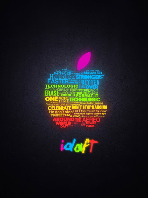 Colorful Apple Logo iPad Mini Wallpaper For Loving Gadgets