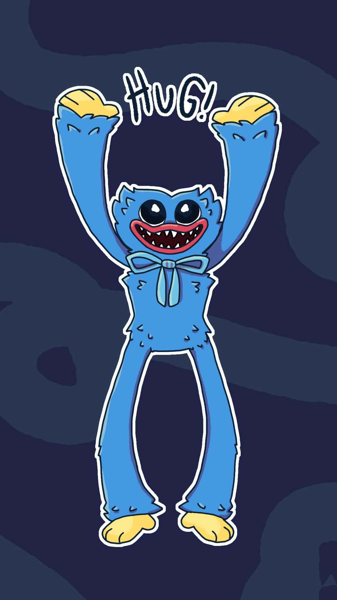 A Pair Of Cuddly Huggy Wuggies Wallpaper
