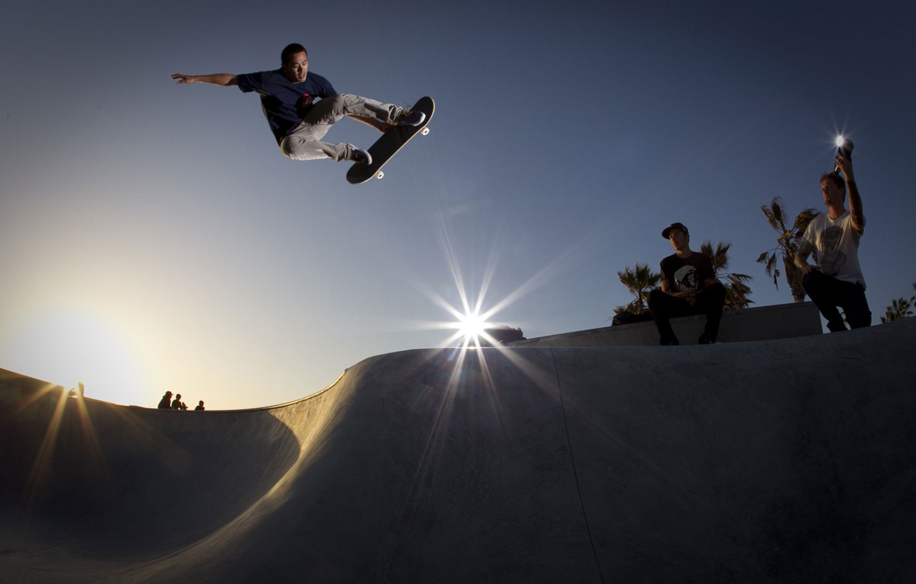 Wallpaper Jump Skate Adrenaline Skateboarding Ramp Image For