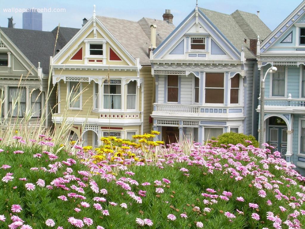 Victorian Houses High Quality And Resolution Wallpaper