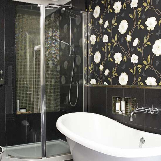 Statement Bathroom Wallpaper Tile Ideas Housetohome Co Uk