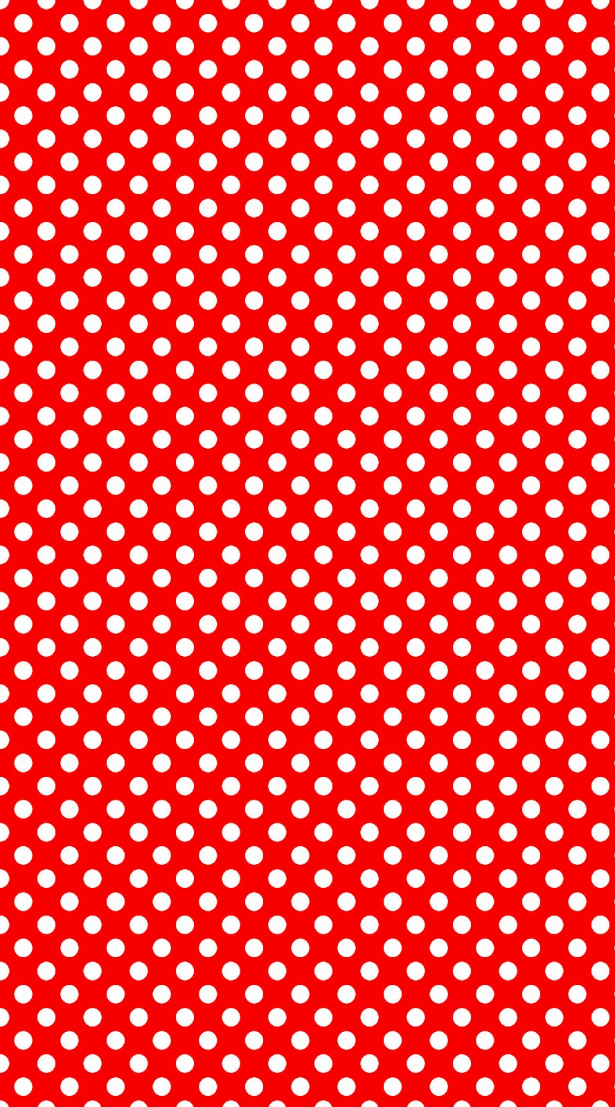 Red And White Polka Dot Background By Stampmakerlkj
