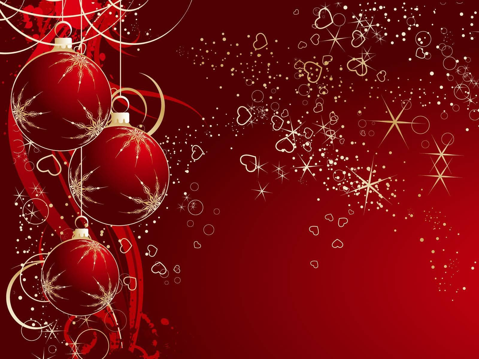 Christmas Wallpaper In Red Color Wide High Resolution