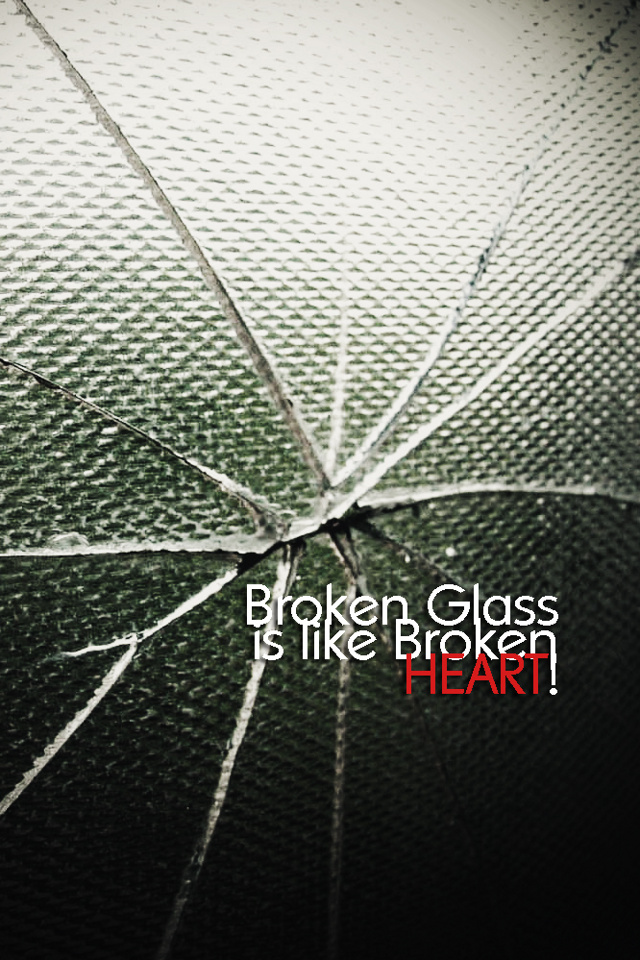 Download for iPhone love wallpaper Broken Glass 640x960
