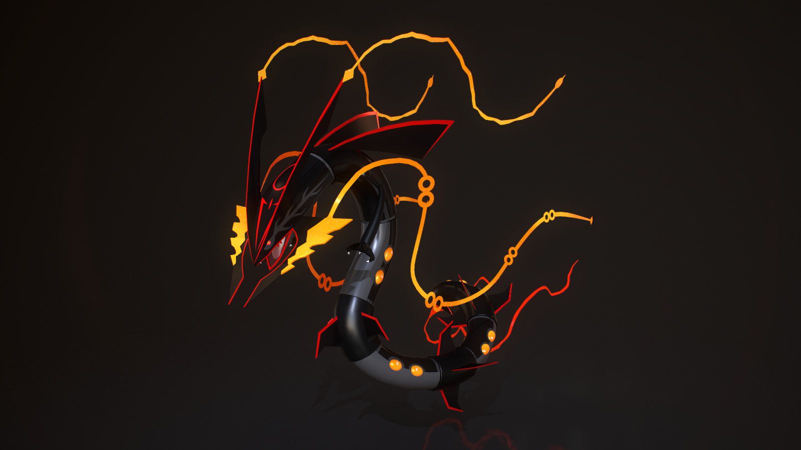 Shiny Mega Rayquaza Pokemon Fan Art Evan Kapouranis