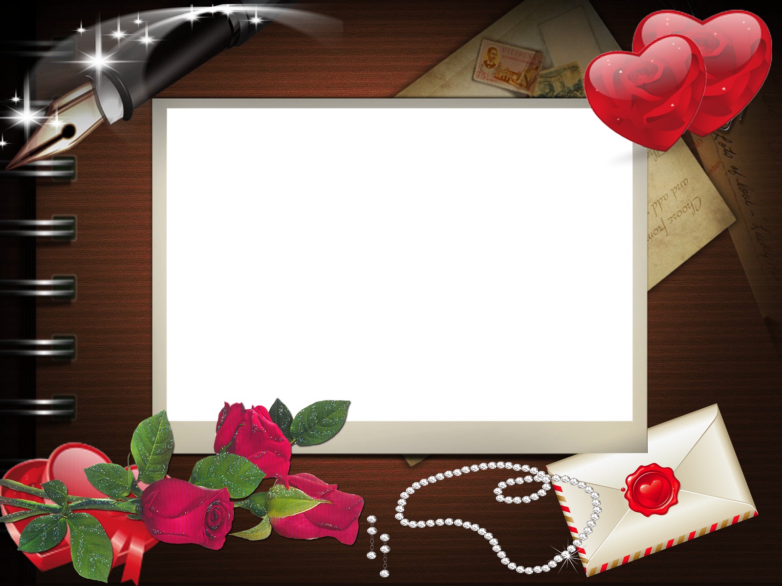 Love Card Beautiful Frame HD Wallpaper Rocks