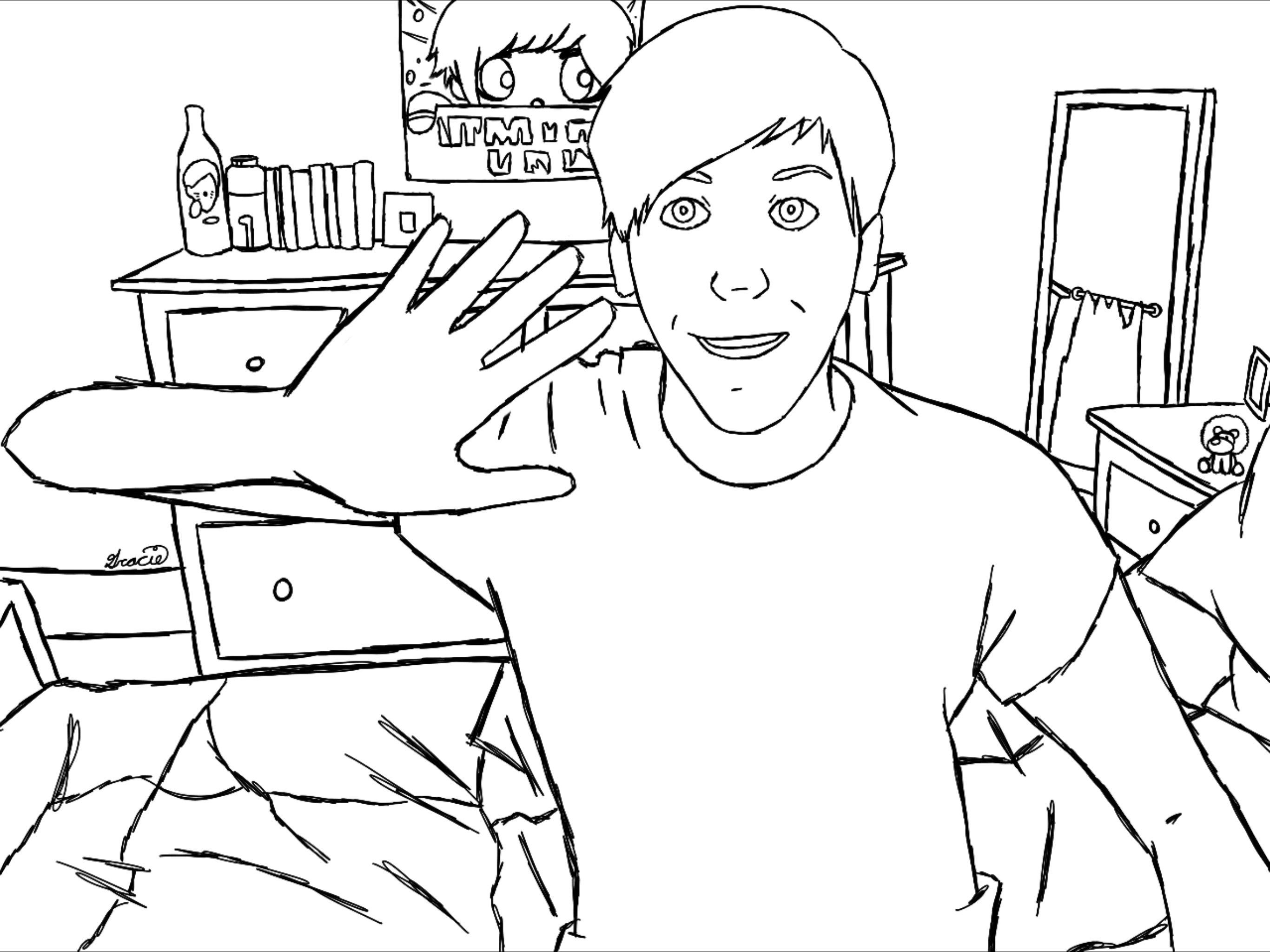 My First Intentional Amazingphil Fanart I Traced A Photo For This