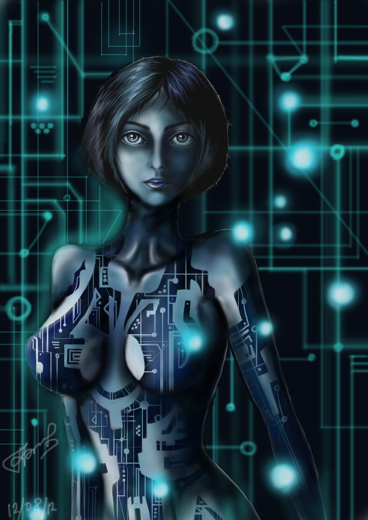 Free download Cortana Halo Digital Art Artwork 4 Fan Wallpaper Pictures for...