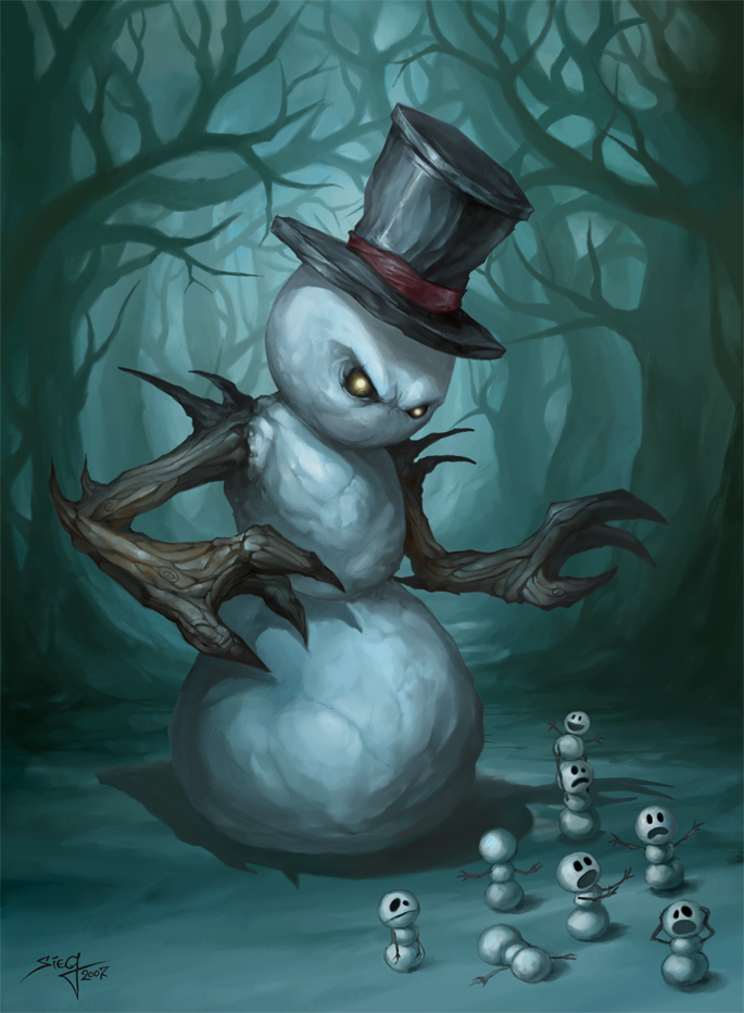 The Evil Snowman By Zeeksie