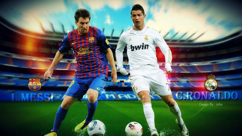 Share Lionel Messi Vs Cristiano Ronaldo Wallpaper Via