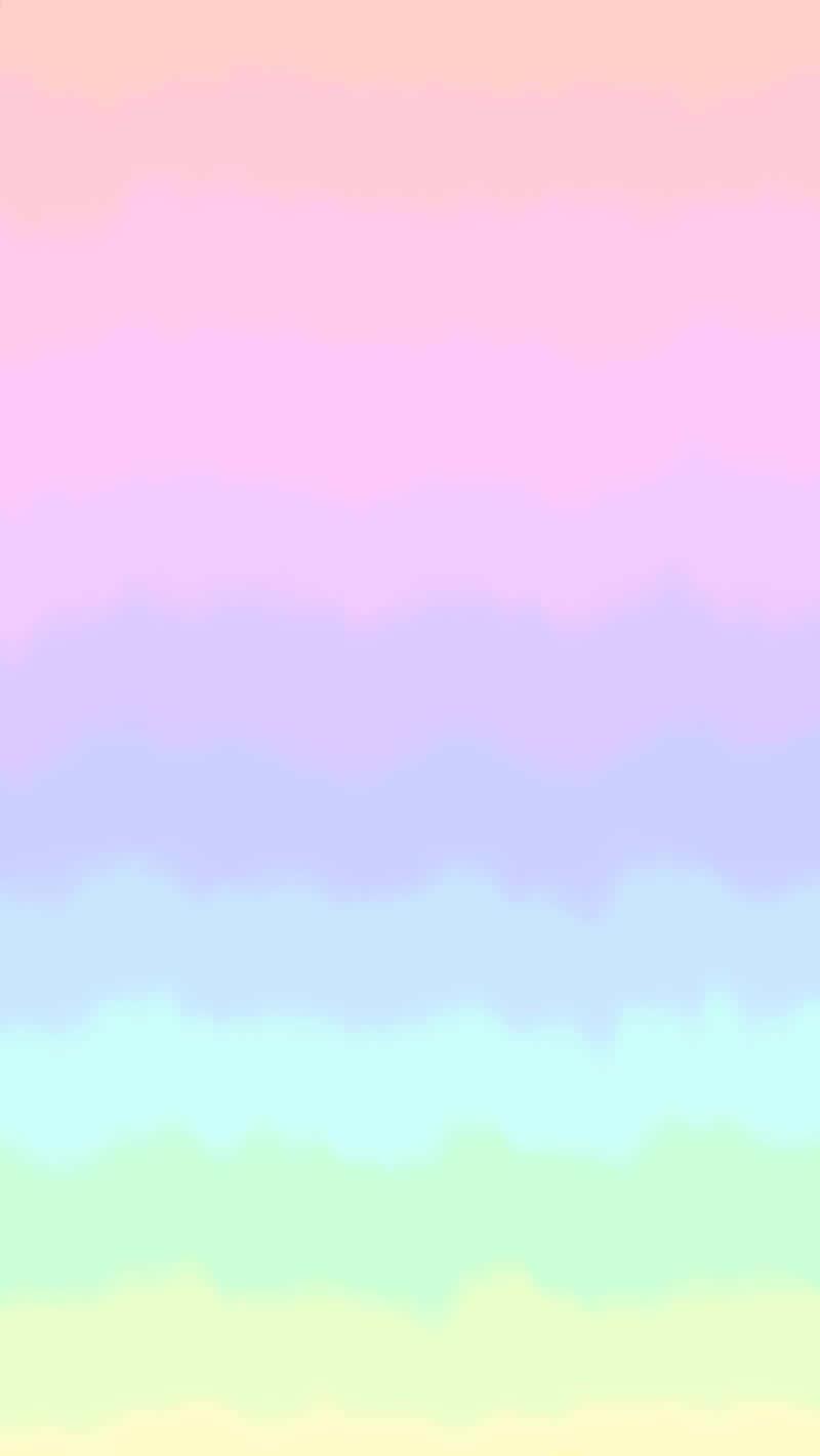 Pastel Rainbow iPhone Wallpaper