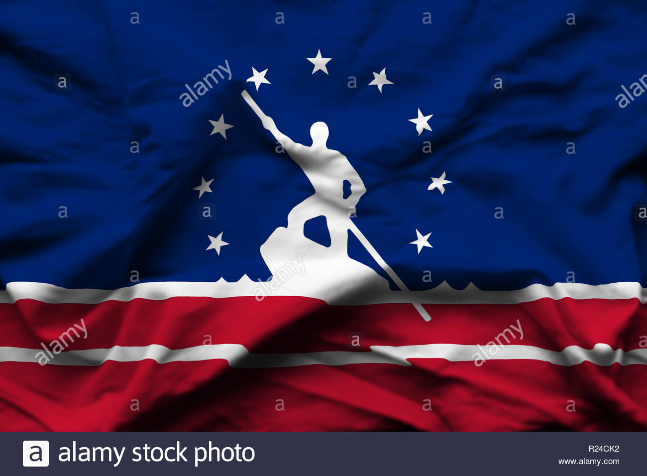 Richmond Virginia 3d Wrinkled Flag Illustration Usable For