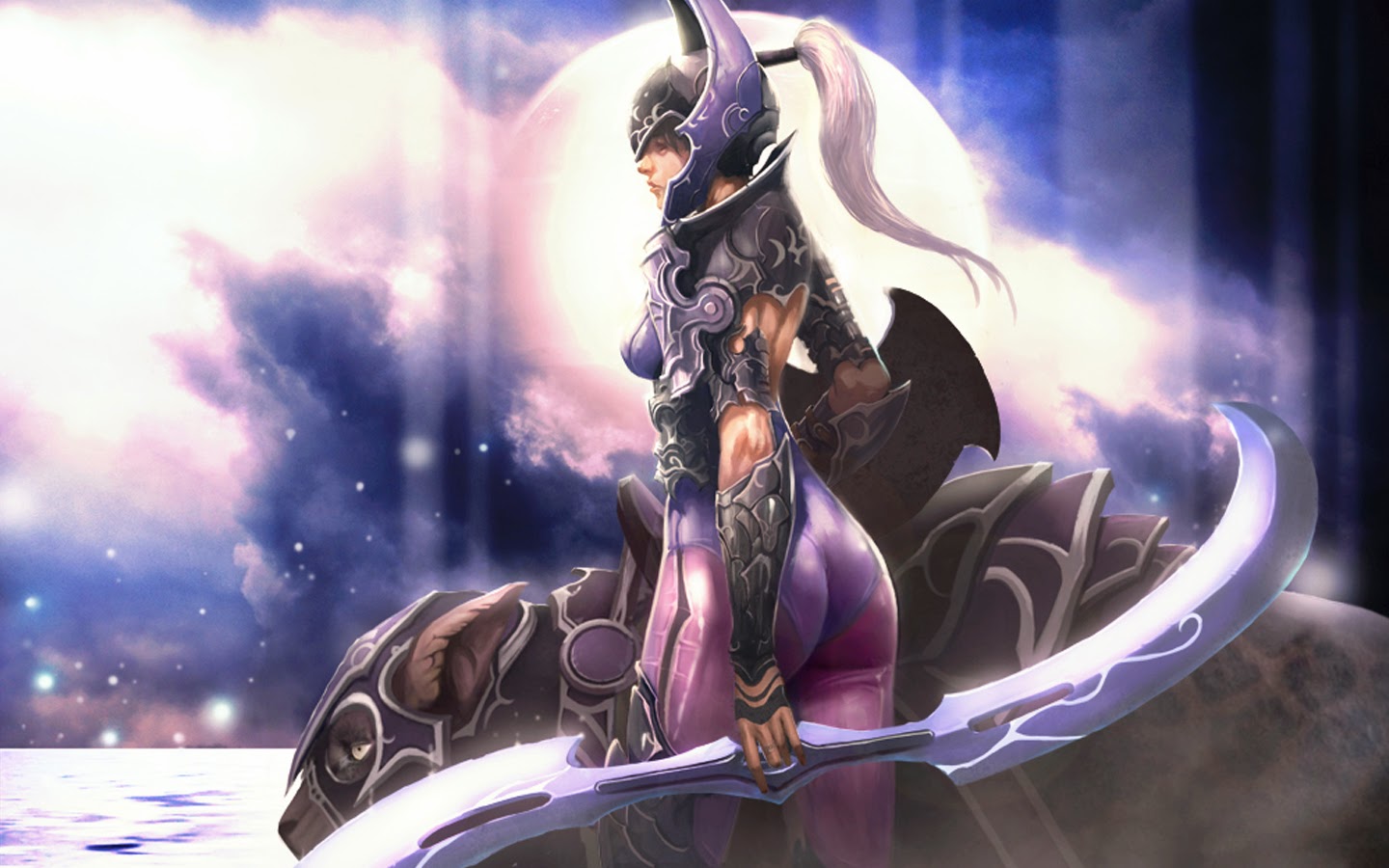 Luna Moon Rider Wallpaper Dota Girl Hero Widescreen Q8