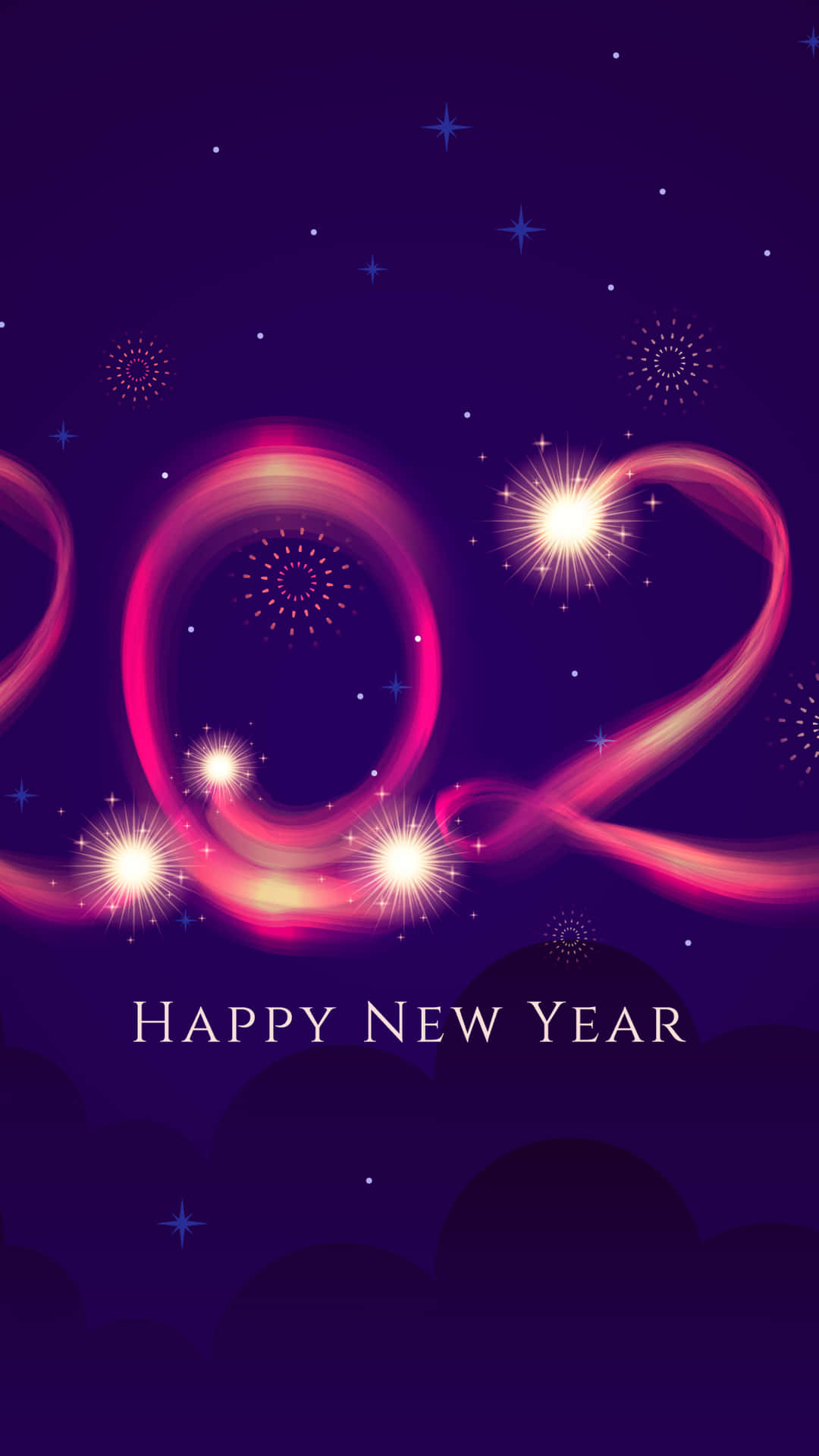 Happy New Year Phone Wallpaper