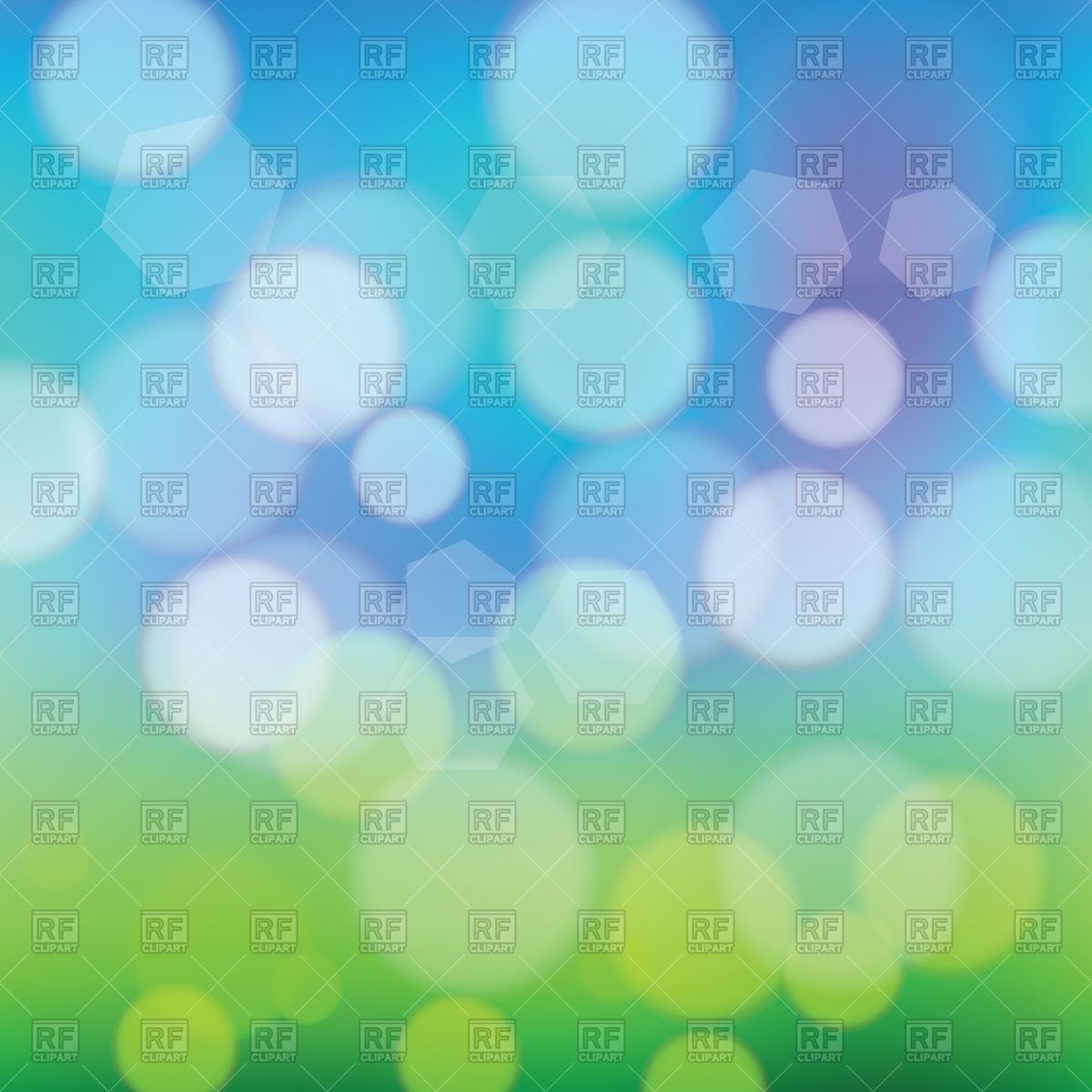 Abstract Summer Background With Bokeh Vector Image Of Background