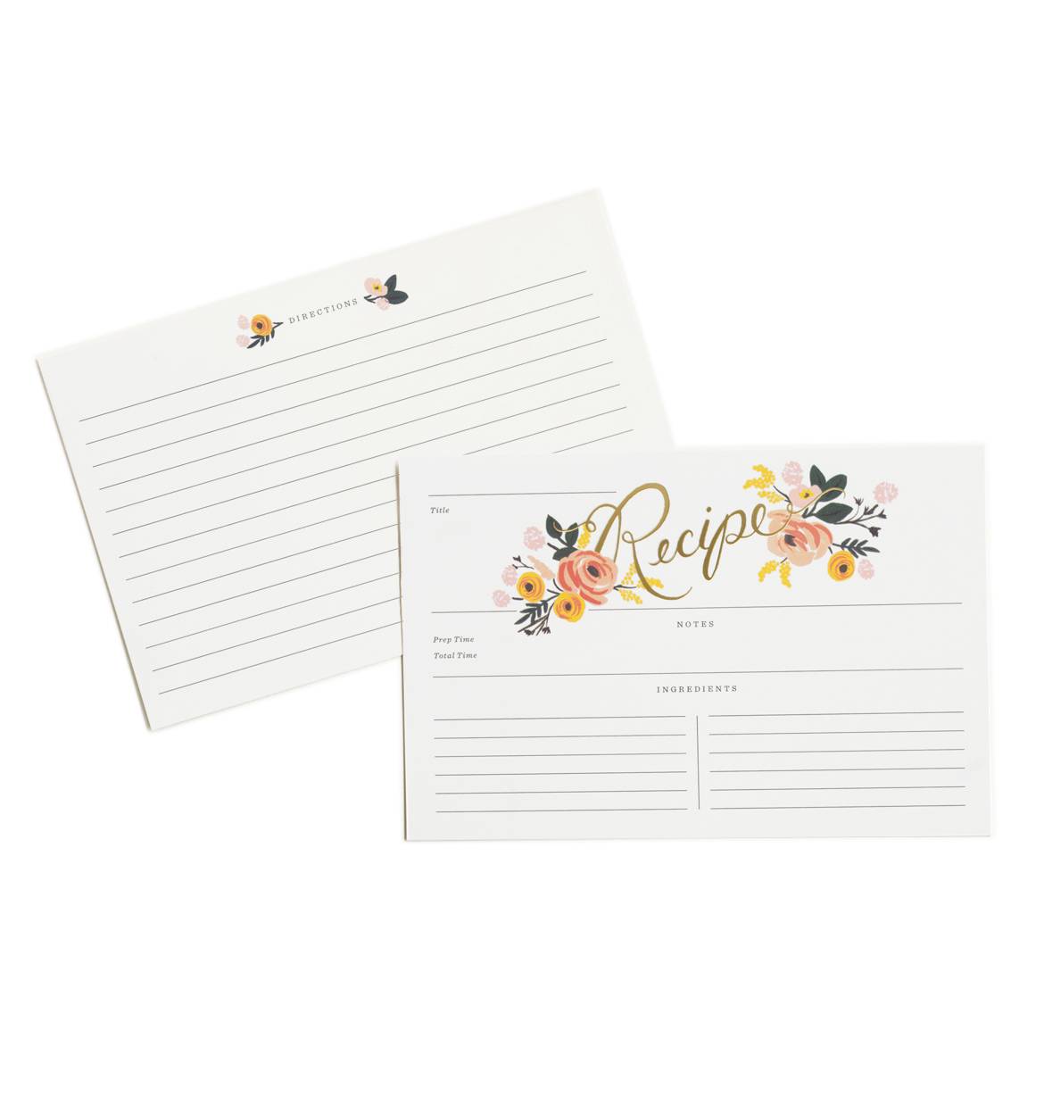 Peony Recipe Cards By Rifle Paper Co Made In Usa