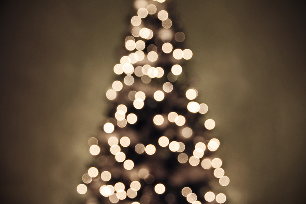 Christmas Tree Blur Tablet Phone Wallpaper Background Album Art For