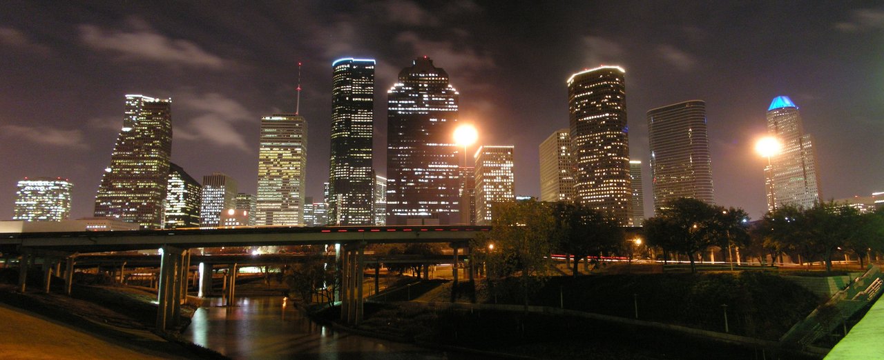 Houston Night Skyline by UED77 on
