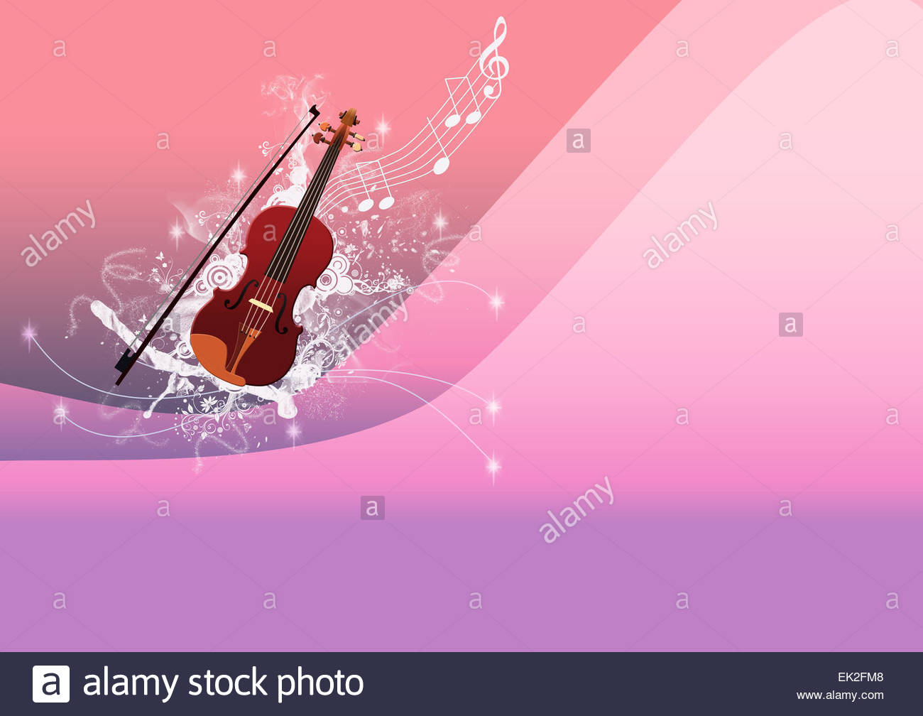 Free download Violin abstract music poster background with space Stock