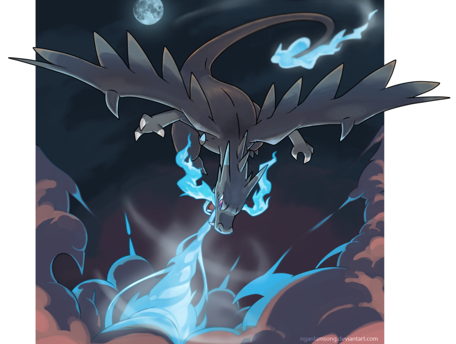 Mega Charizard X Power Of A Dragon By Nganlamsong