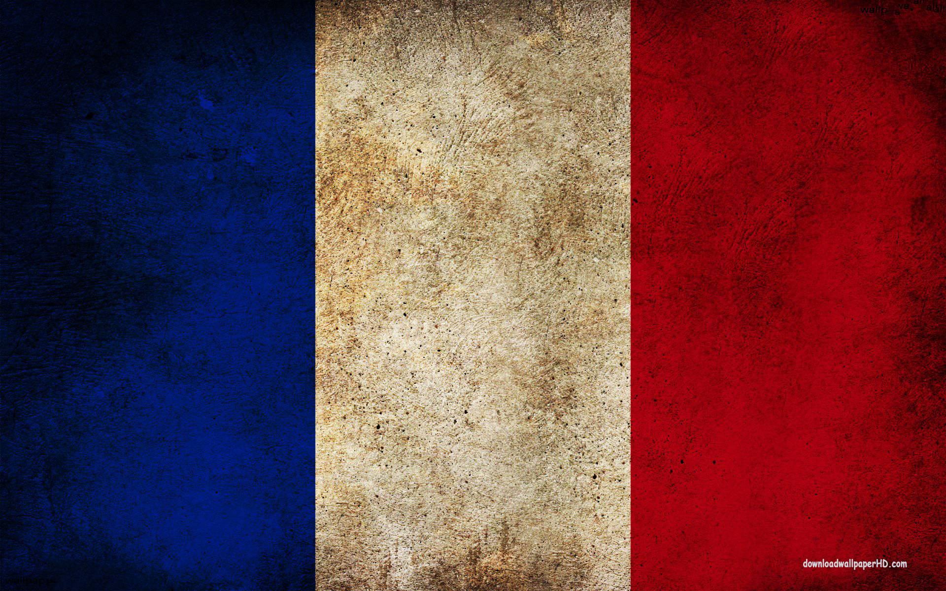 French Flag Wallpaper Top Background