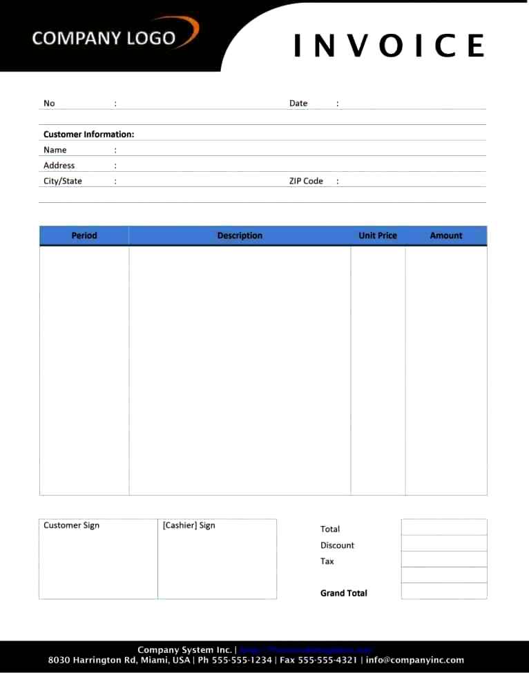 Invoice Template Google Docs Templatezet