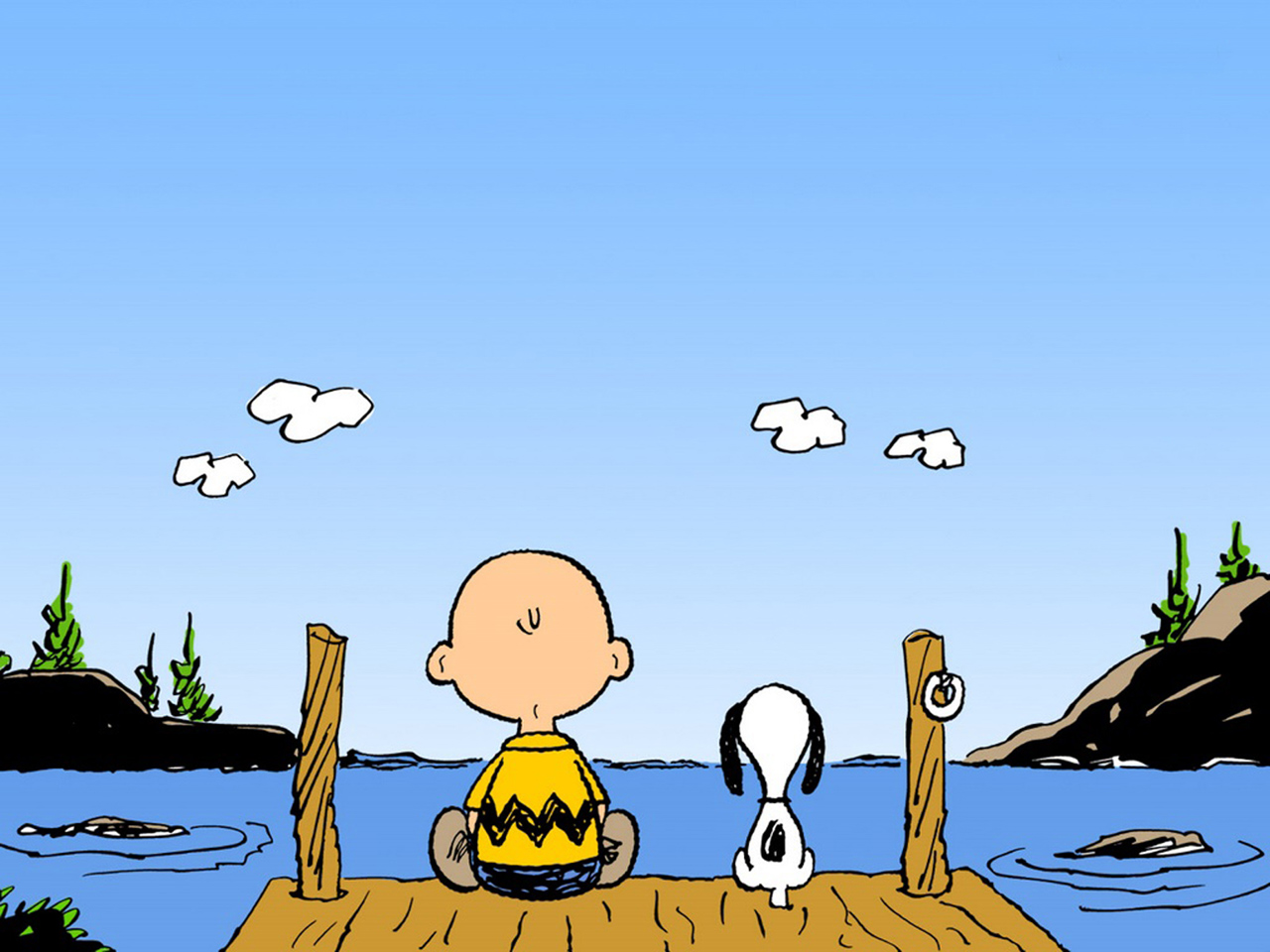 Charlie Brown And Snoopy Wallpaper Of
