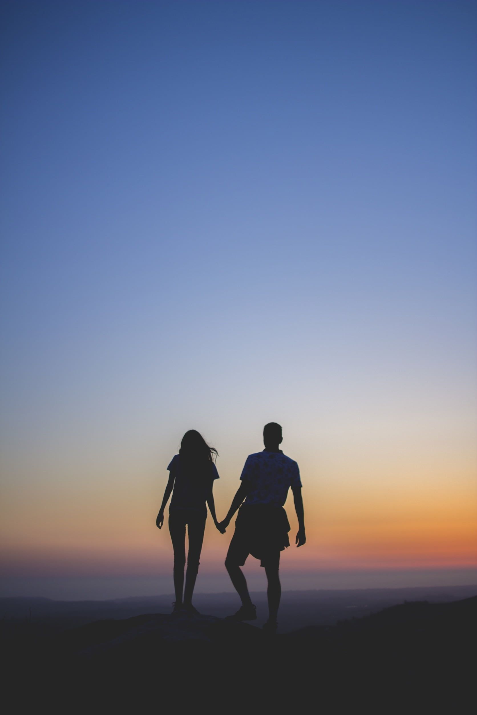 Couple Holding Hands Wallpaper On