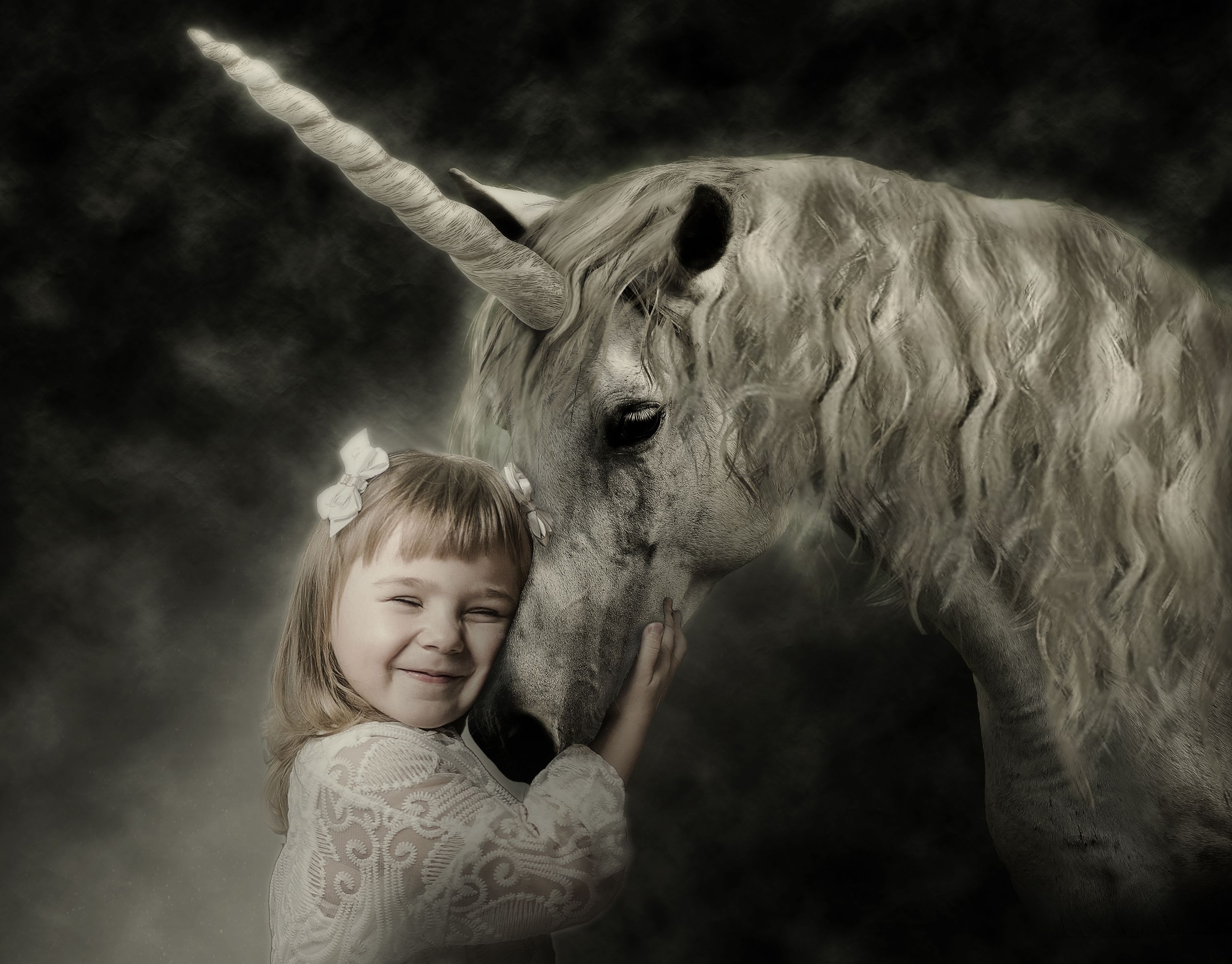 Digital Backdrop Unicorn Fantasy Background Photoshop