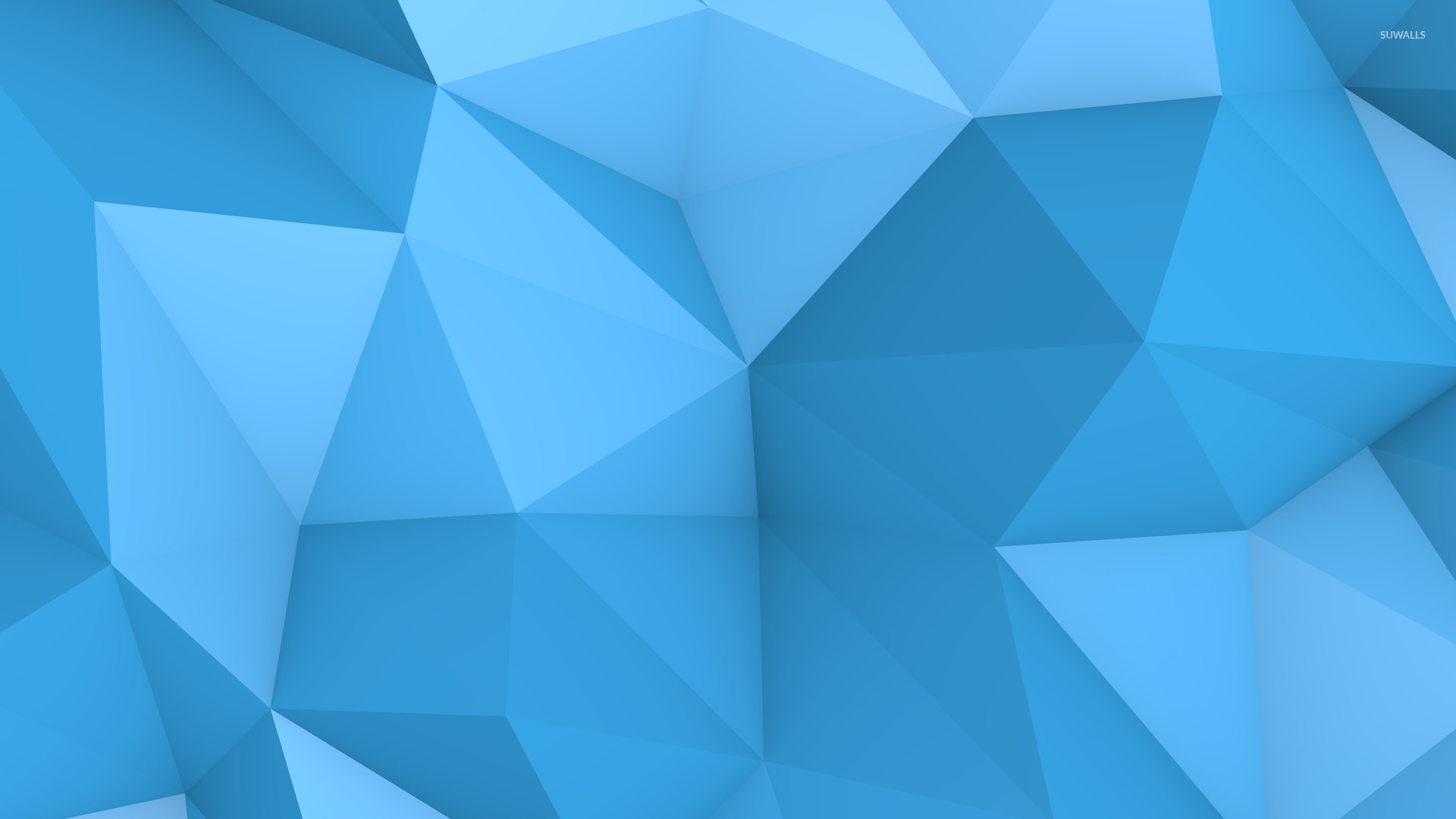 Polygon Blue Wallpaper
