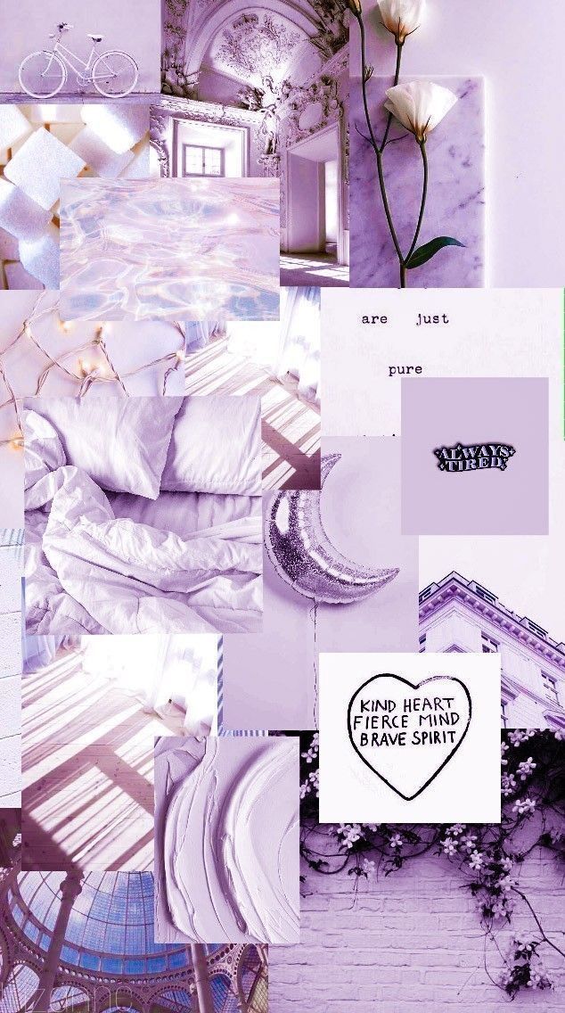 Wallpaper Collage Purple