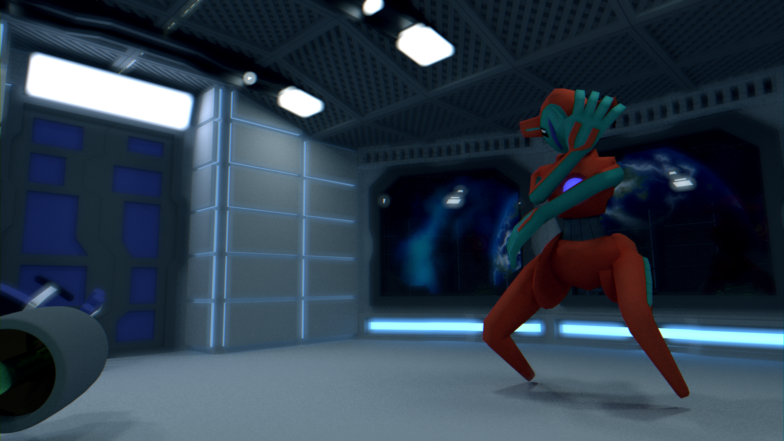 Deoxys Bad Move HD Wallpaper 3d Model By Themoderator On