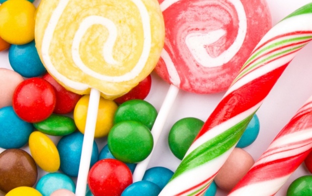 Sweet Colorful Candy Wallpaper
