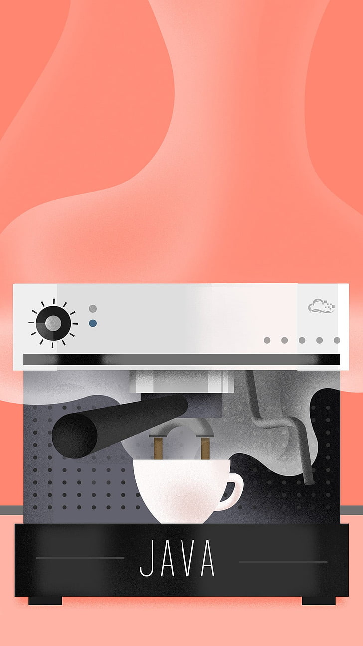 HD Wallpaper Clipart Of White And Black Java Espresso Machine