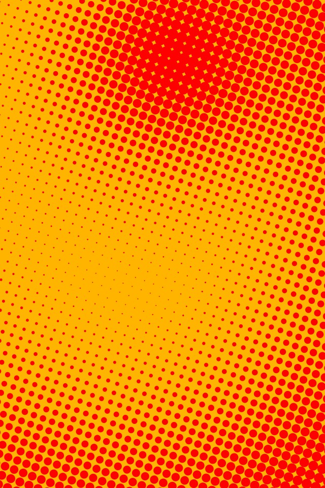 Sunburst Pop Dots iPhone Wallpaper