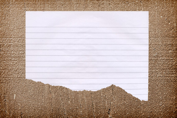 Realistic Torn Paper Note On A Wood Background Design Panoply