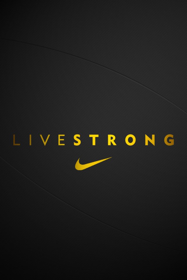iPhone Wallpaper Livestrong Nike Tweet This Bookmark On