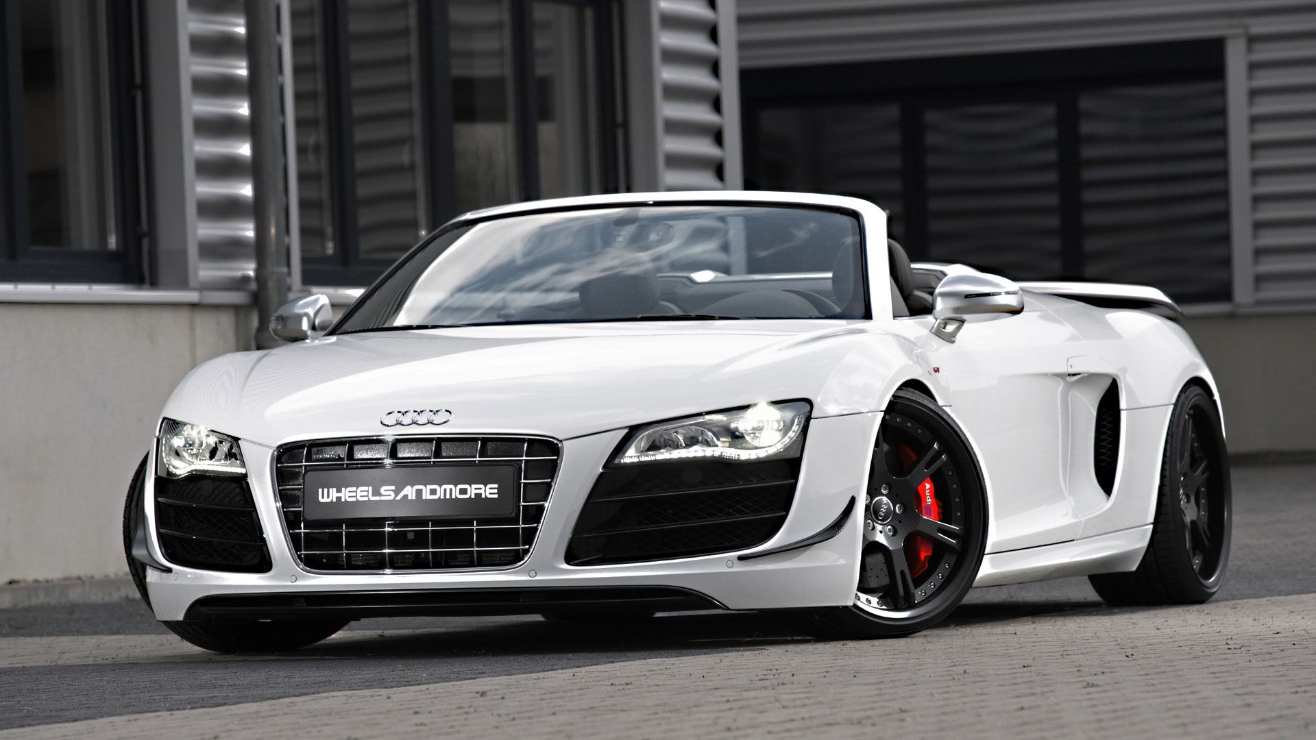 Audi R8 Coupe Background Wallpaper HD