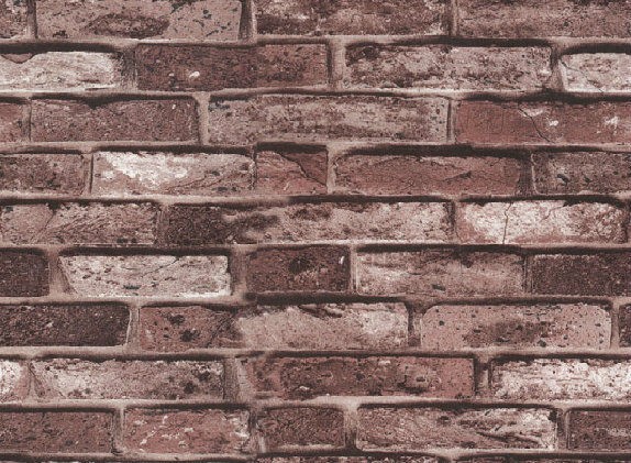 Brown Brick Texture Vinly Wallpaper Bricks For Kitchen Fireplace