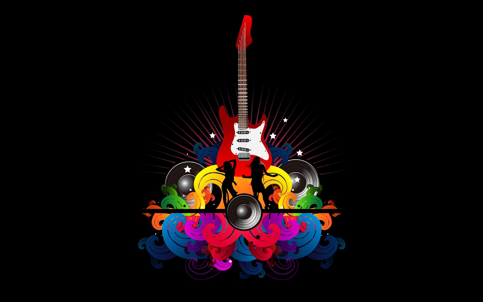 Tag Vector Art Music Wallpaper Hq Guitars Rock
