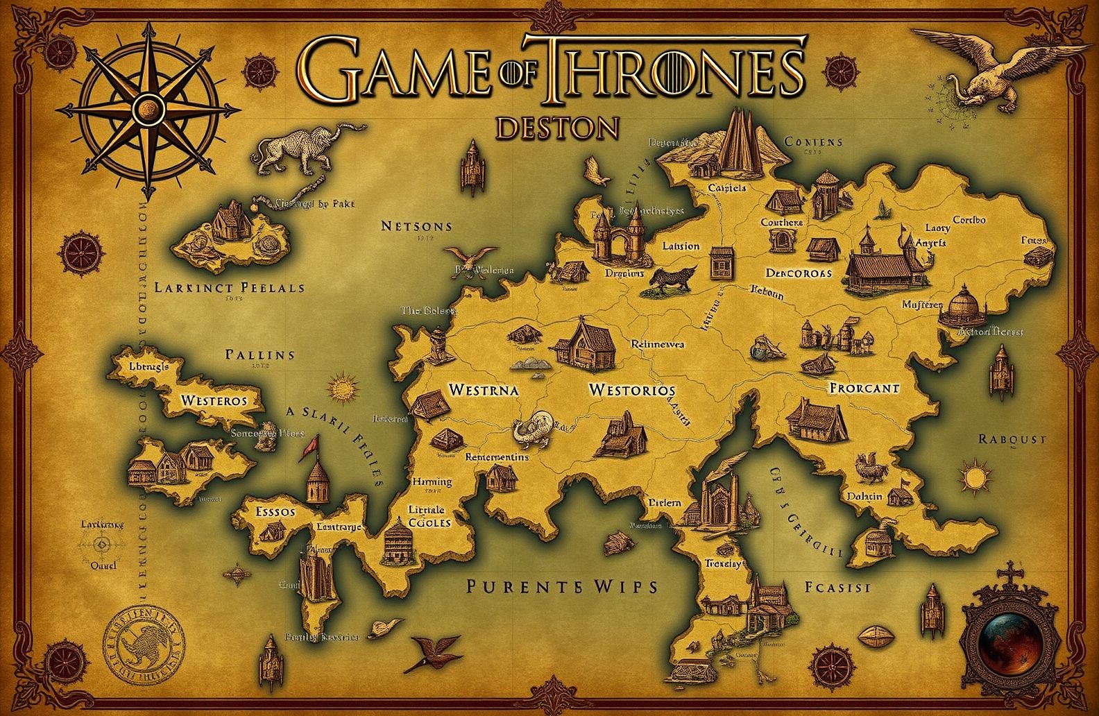 Game Of Thrones Map Wallpaper