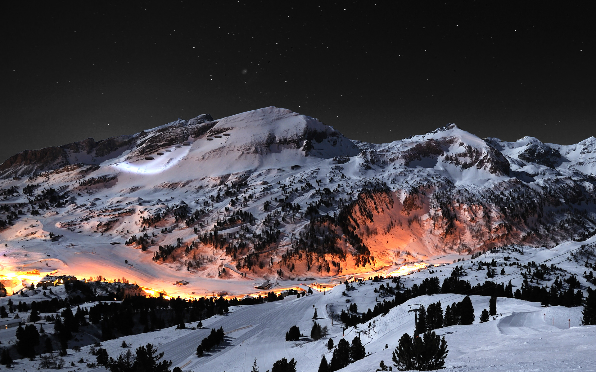 Wallpaper Snow Mountains Desktop Background HD Background