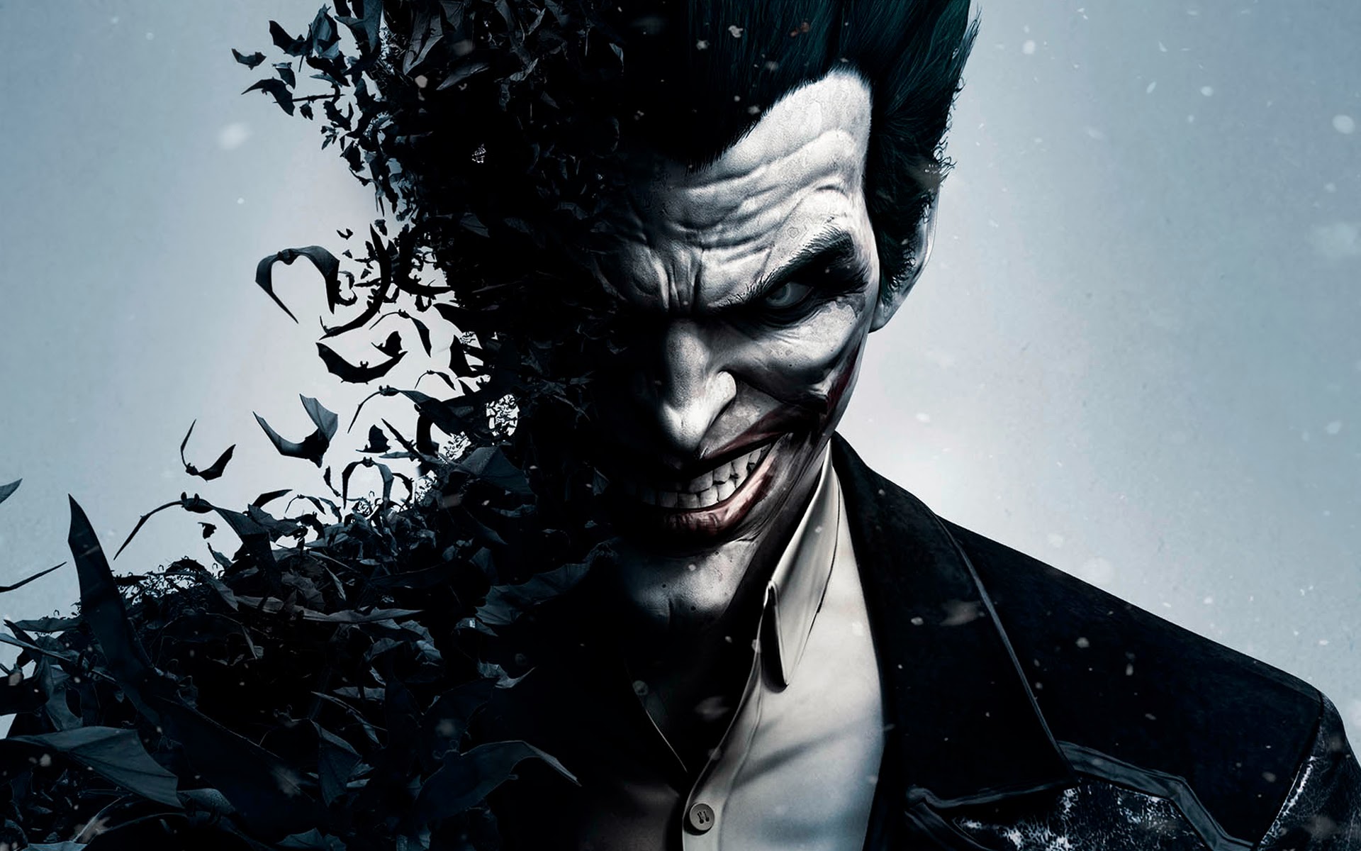 Joker Batman Arkham Origins Grin Smile Video Game Widescreen