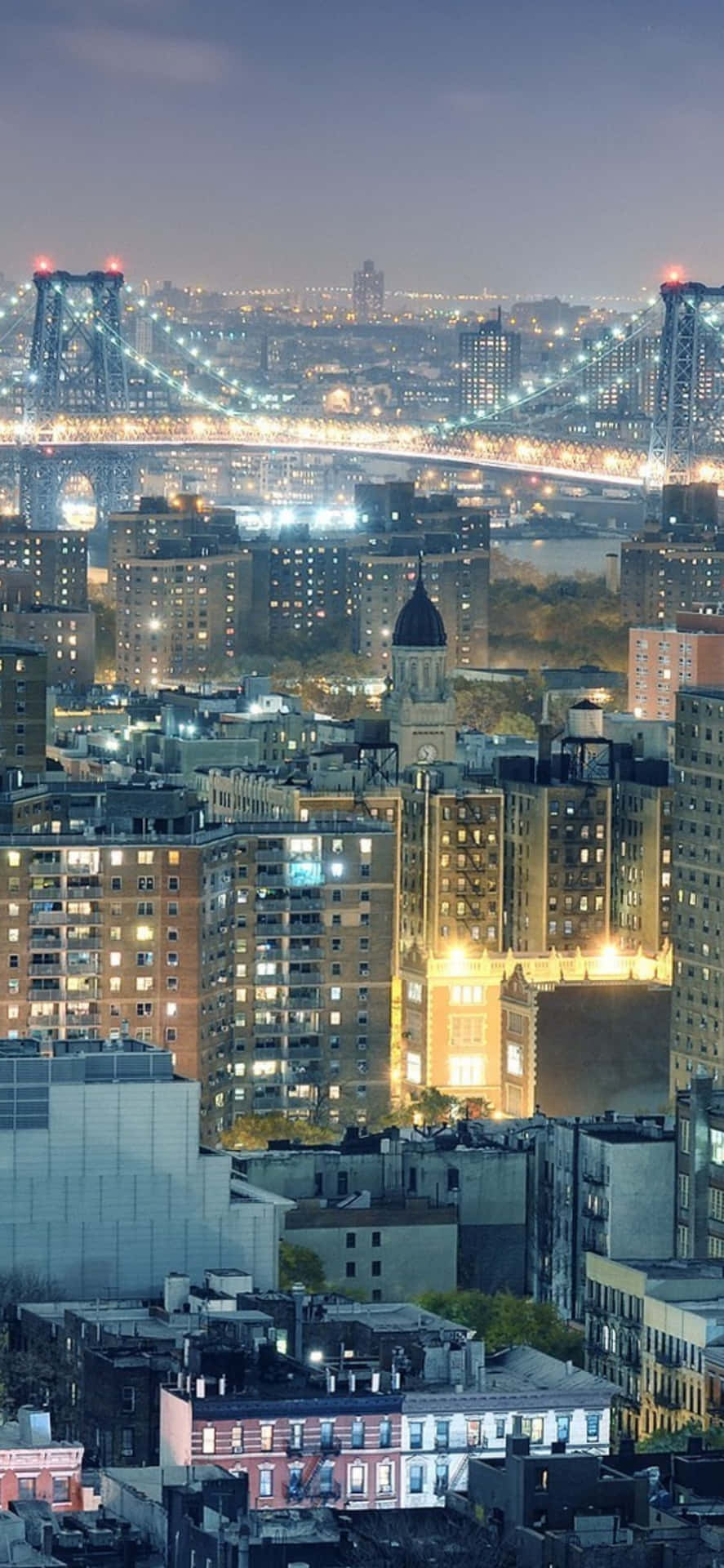 Enjoy A Sunset Stroll Through New York City With Your iPhone X Wallpaper