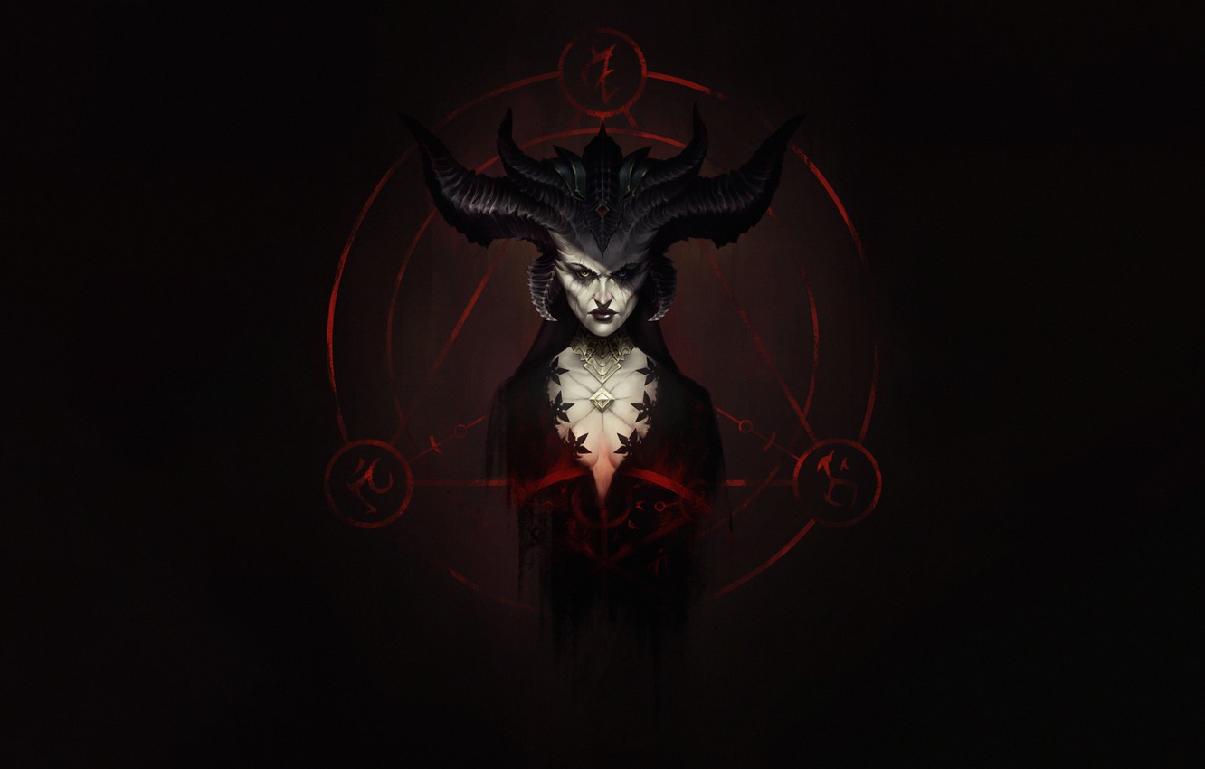 Wallpaper Fantasy Horns Blizzard Art Fiction Diablo Game