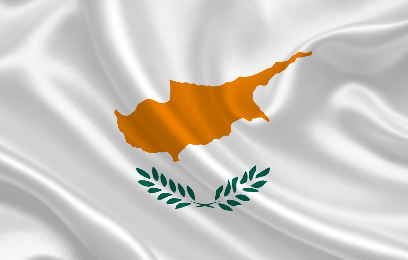 Wallpaper White Island Leaves Flag Texture Cyprus