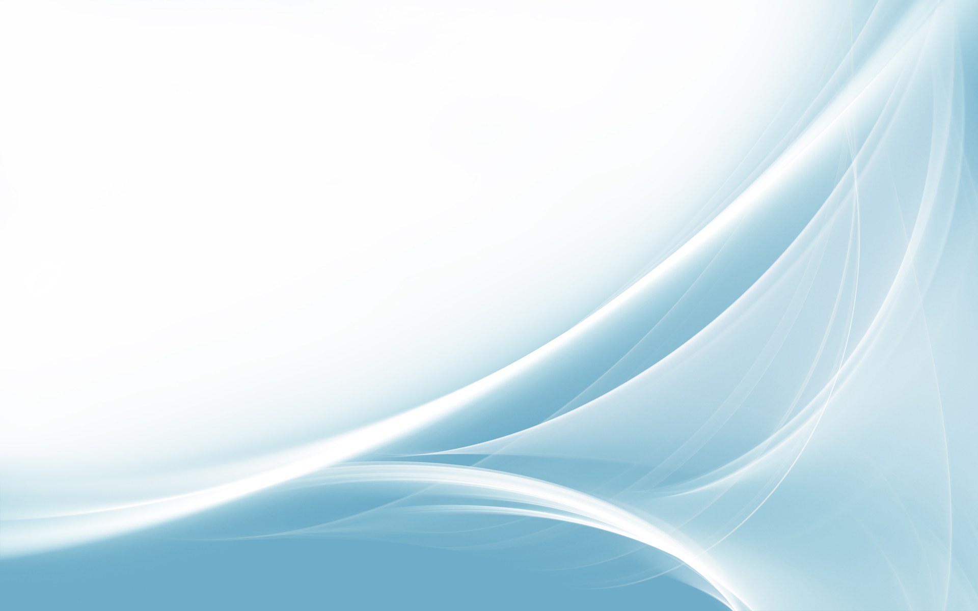 Abstract light blue background with flowing curves