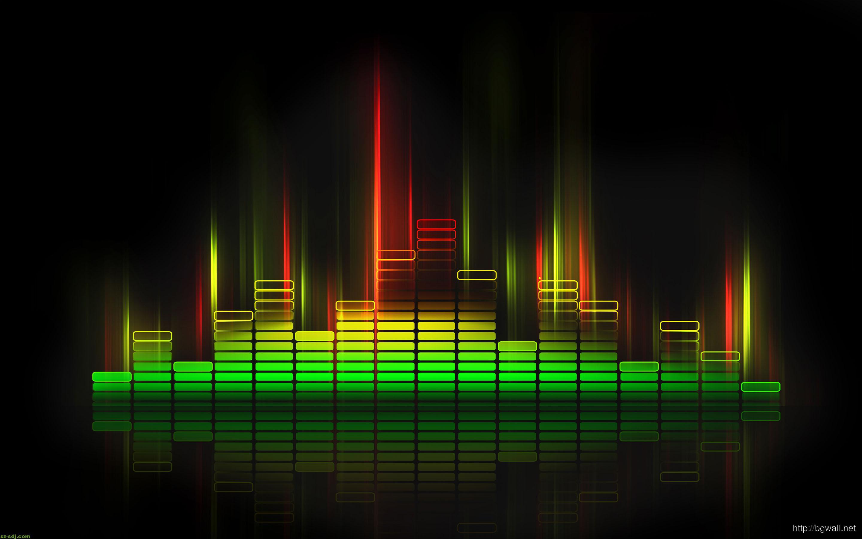 Cool Music Equalizer Desktop Wallpaper HD Background