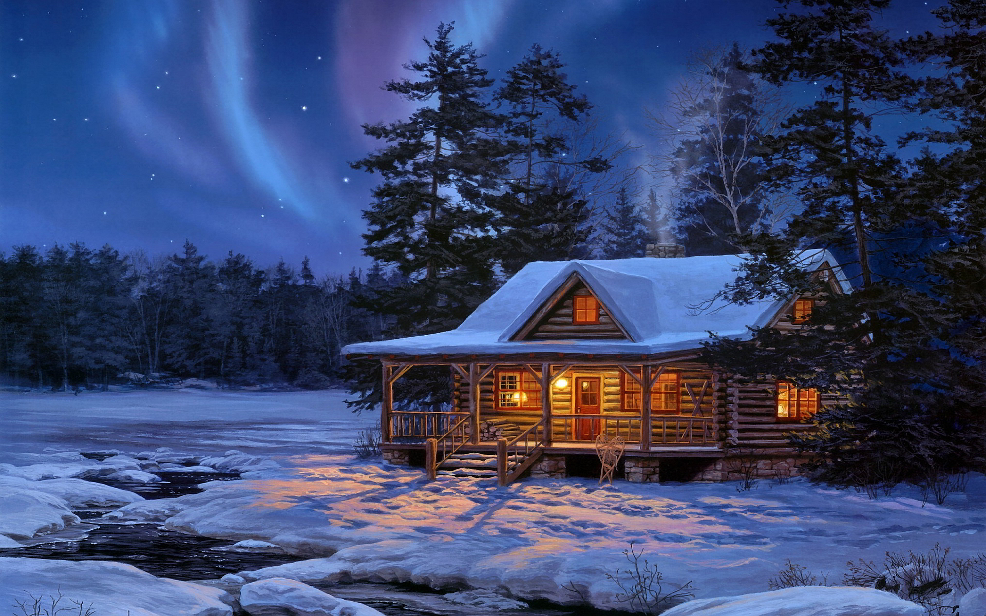 Big Ultra High Quality Cashadvance6online Cabin In Snowy Woods