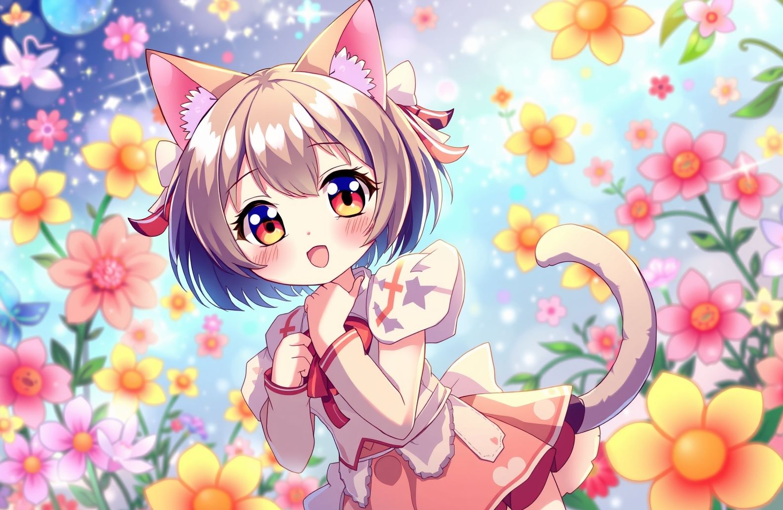 Anime Cat Girl Wallpaper